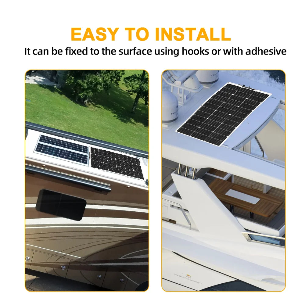 Xinpuguang Solar Panel Kit 12V 100W 200W Flexible 24V
