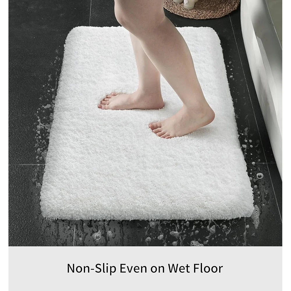 CN Fujian Slip Fluffy Bath Rug Ultra Absorbent Plush Mat