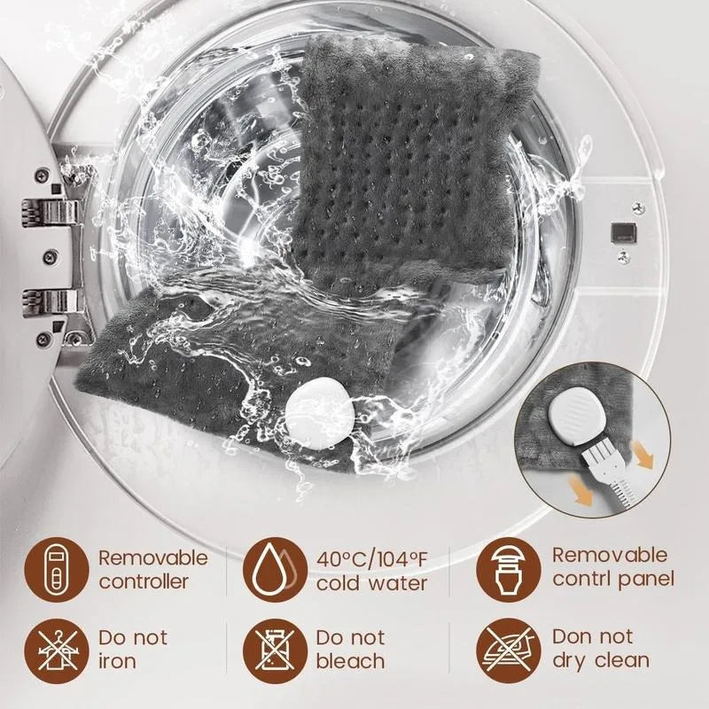 HAOYUNMA Heated Pad Electric Throw For Back Pain And Cramps