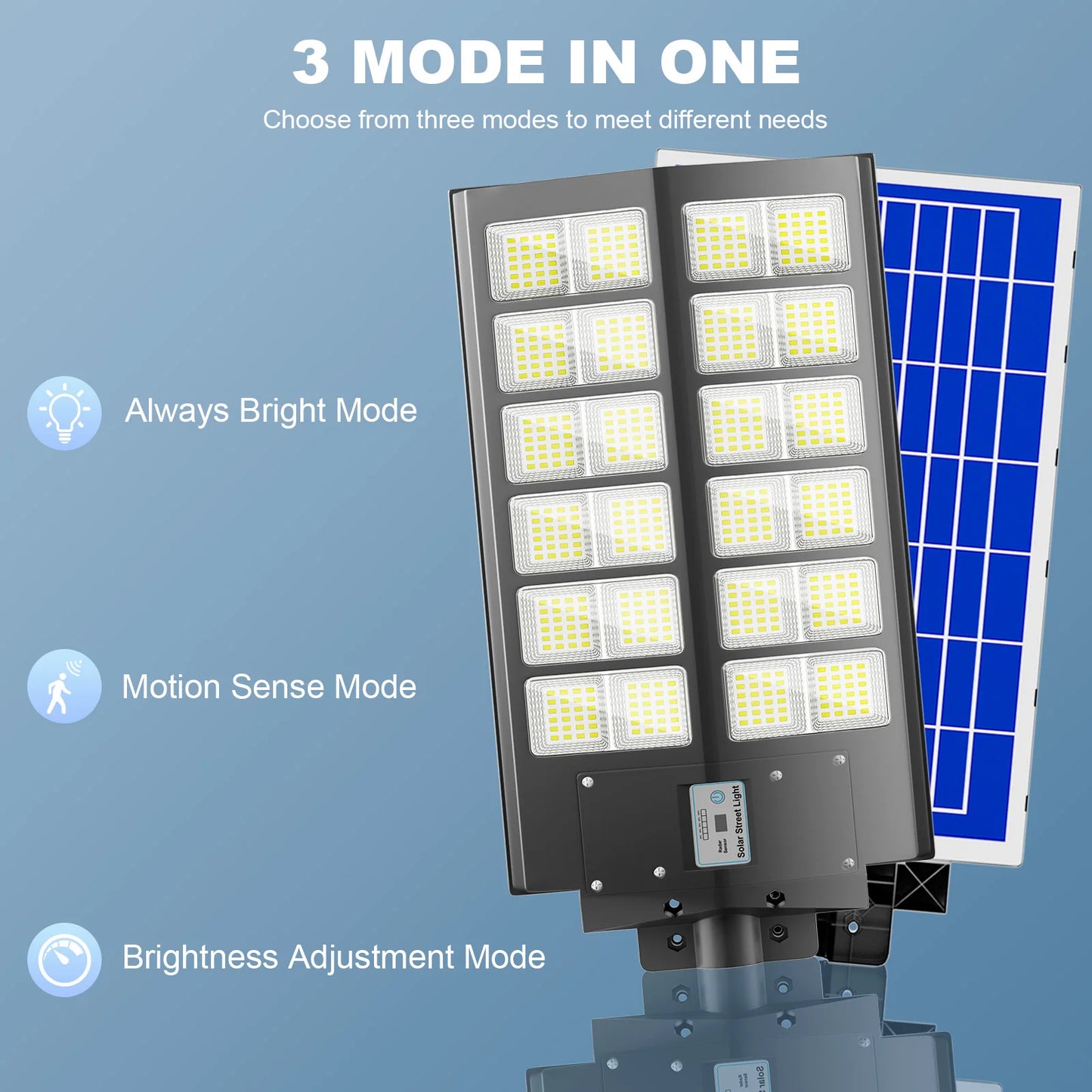 6000 Watt Solar Street Lights With Motion Sensor IP65 Waterproof