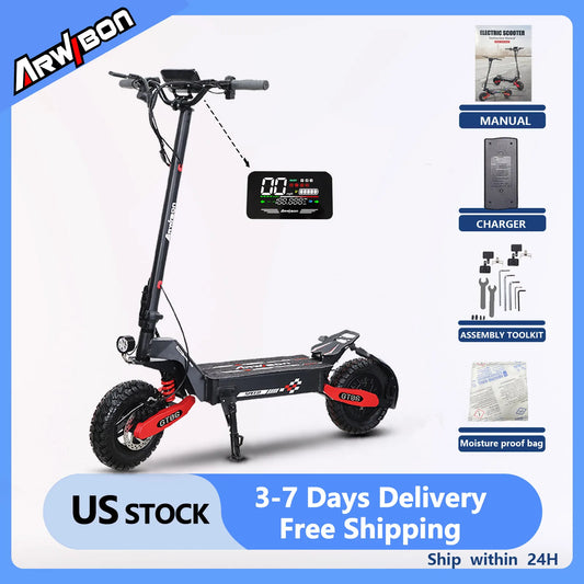 Arwibon GT06 Foldable 1200W E-Scooter For Adults Max Speed 25MPH