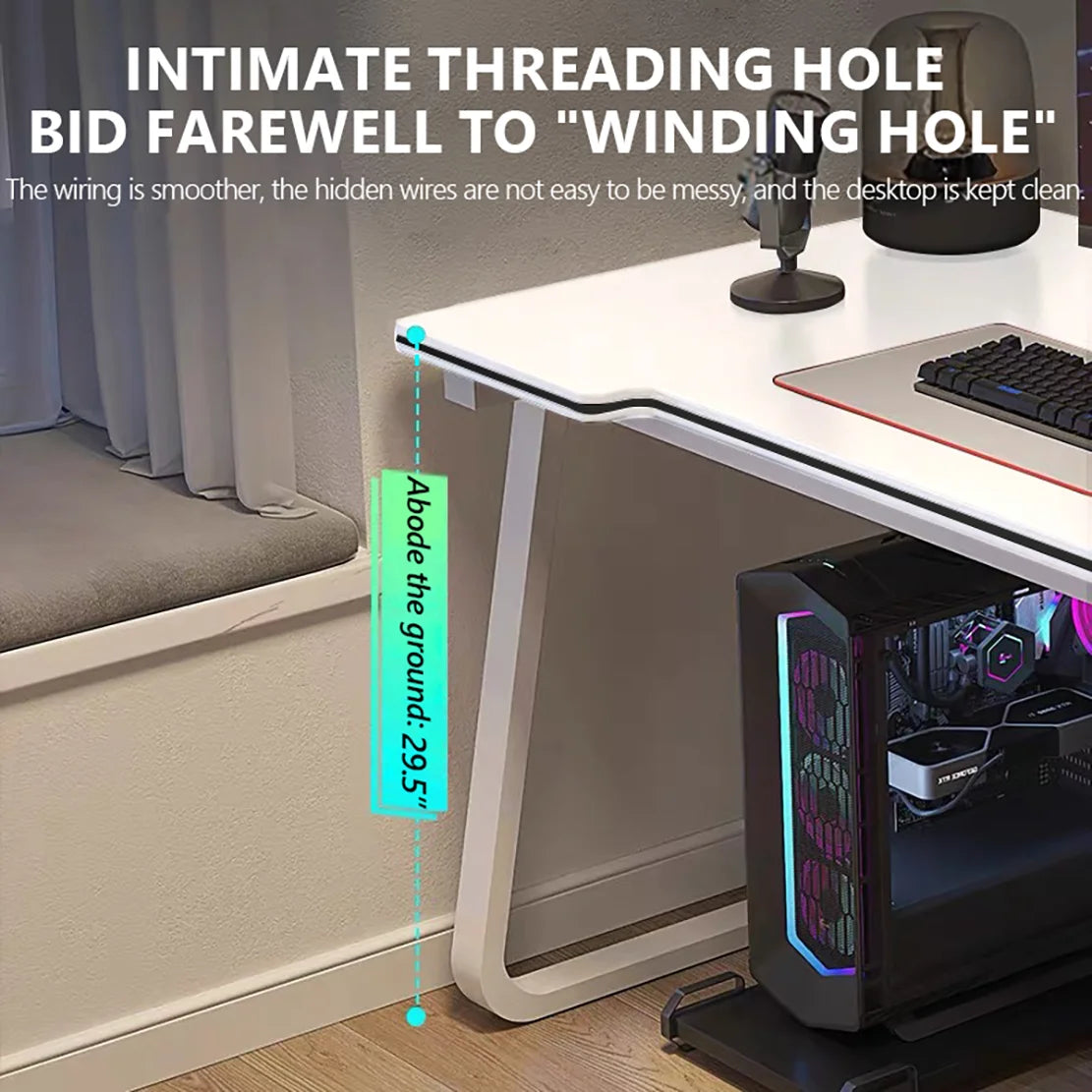 WXJHL Gaming Desk Computer Writing Table Modern Wood Office