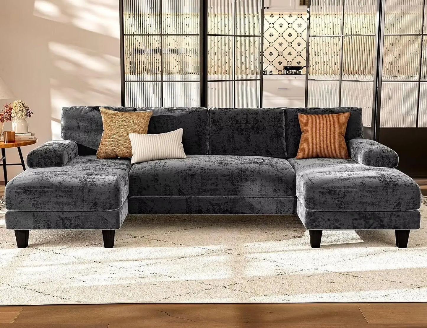Txtin's U Shaped Sectional Sofa for Living Room Modern Furniture