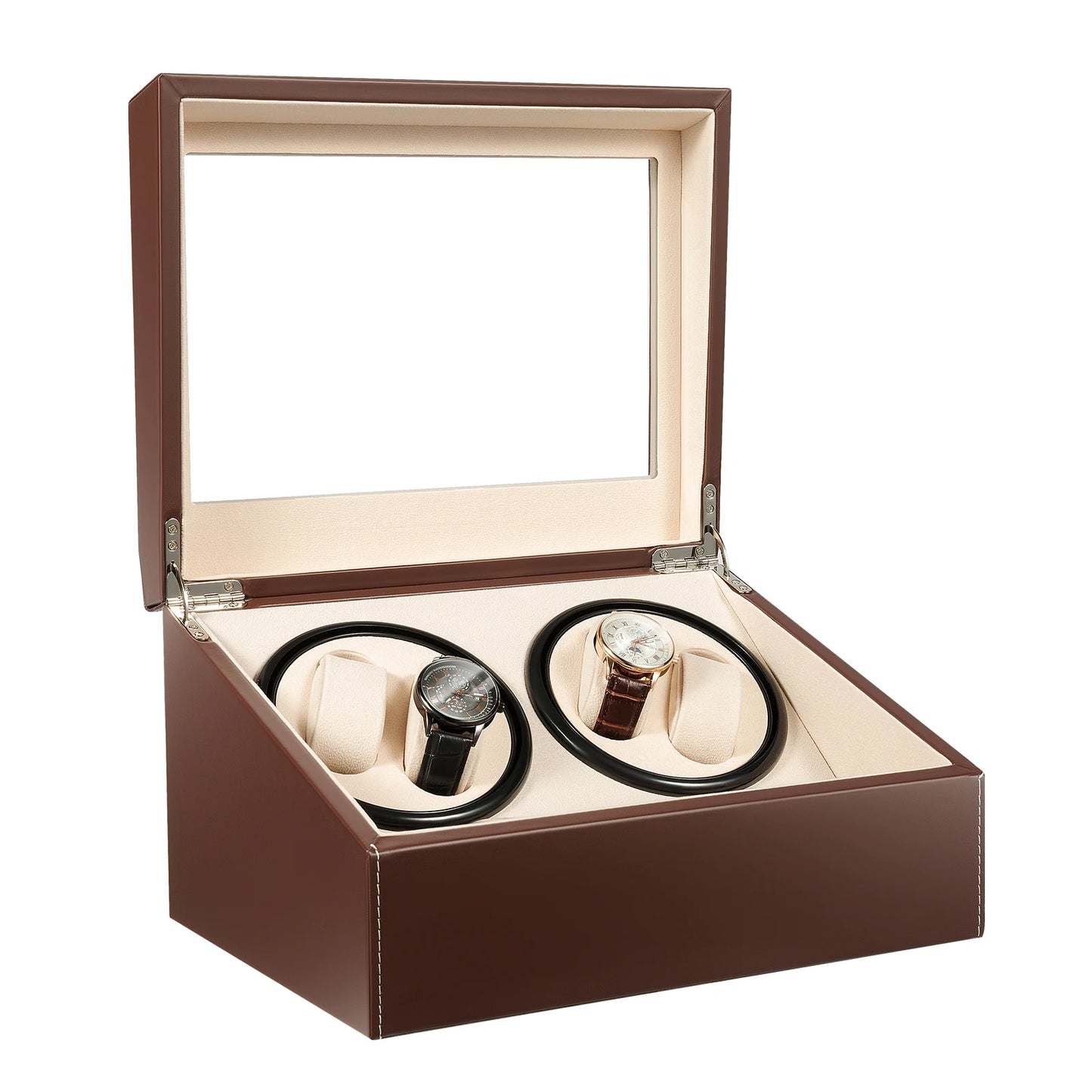 Watch Winder Automatic Rotation Velvet Display Box
