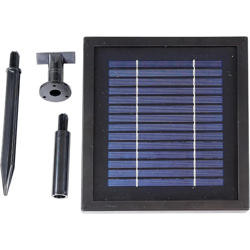 Solar Fountain With Battery Backup 2 Layer Outdoor Earth Finish