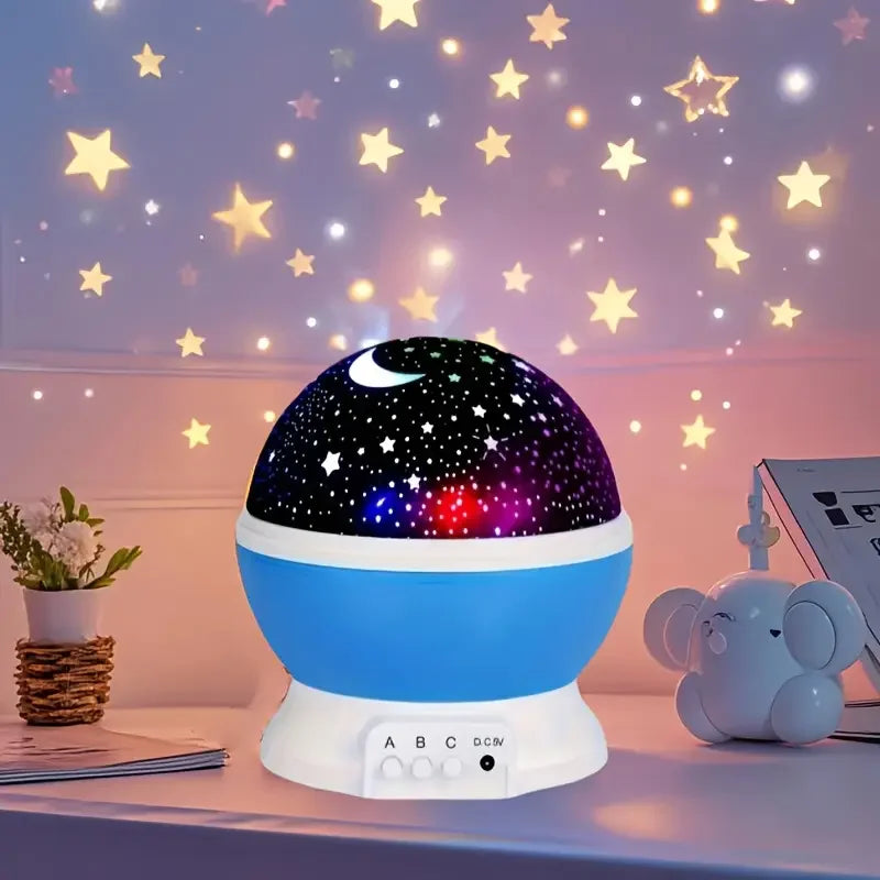 USB Starry Night Light Projector Moon Stars Nine Colors