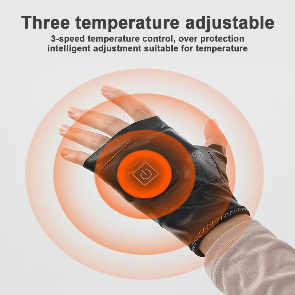 APWIKOGERCN Self Heating USB Rechargeable Electric Gloves