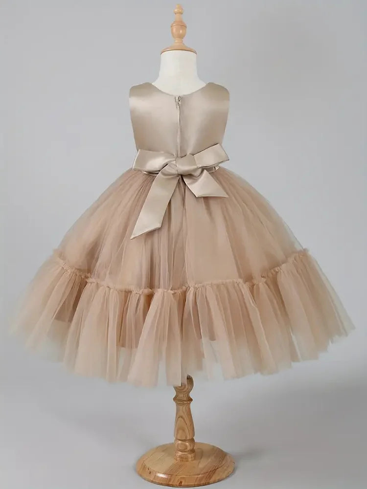 Guangdong Girls Dress Set Floral Lace Coat Outfit Collection