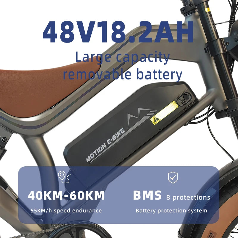 Electric Snowmobile 1000W 48V Lithium Battery Off Road