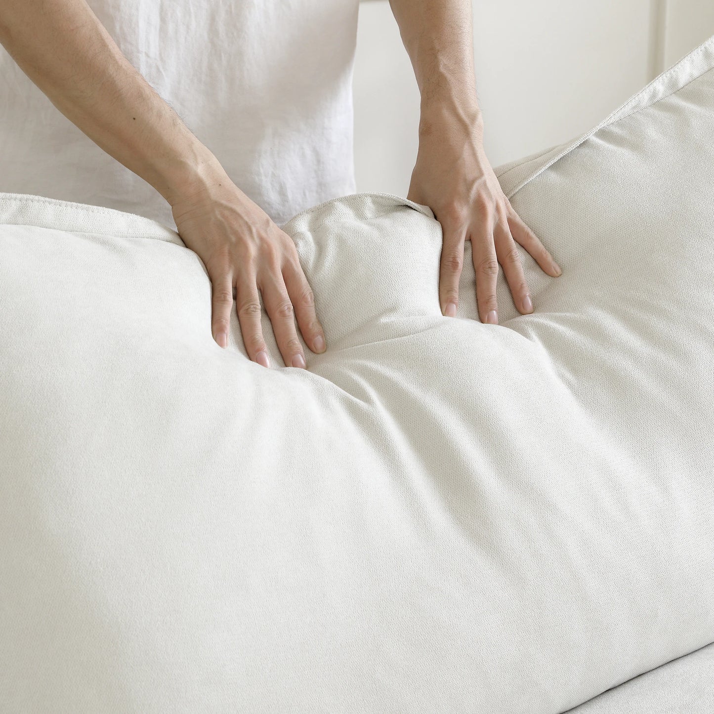 SdorensCN L Shape Corner Sectional Sofa Modular Down Fill Convertible