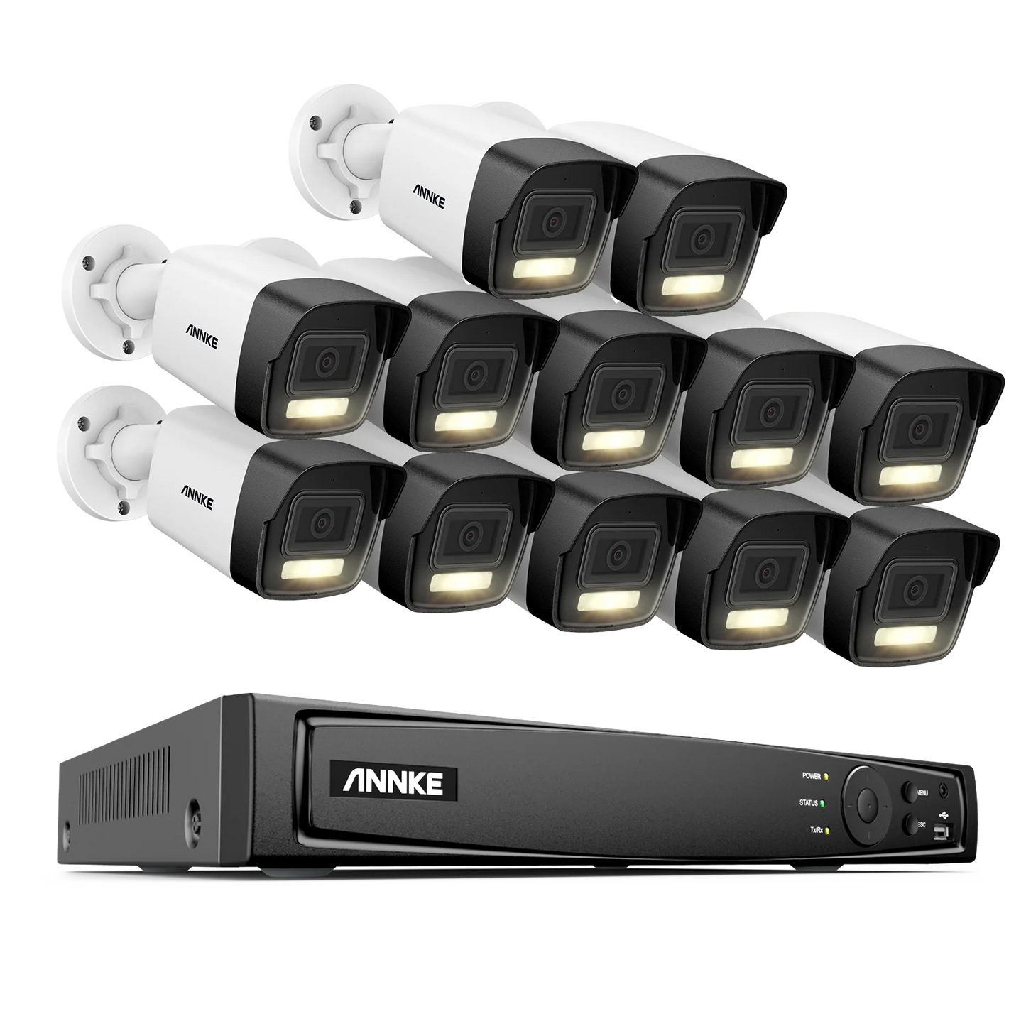 ANNKE 16 Channel NVR 12MP HD IP Security Camera System