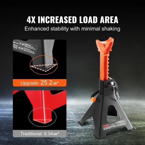 VEVOR Jack Stands 3 Ton Capacity Double Locking for SUVs