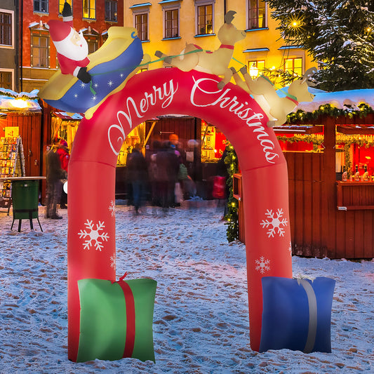 Zhejiang Inflatable Christmas Arch Lighted Outdoor Decor