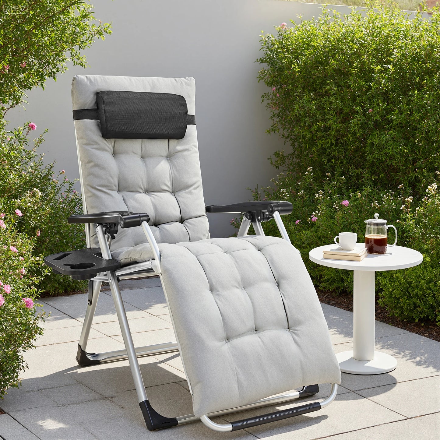 JHK Zero Gravity Portable Recliner Set Lounge Chairs