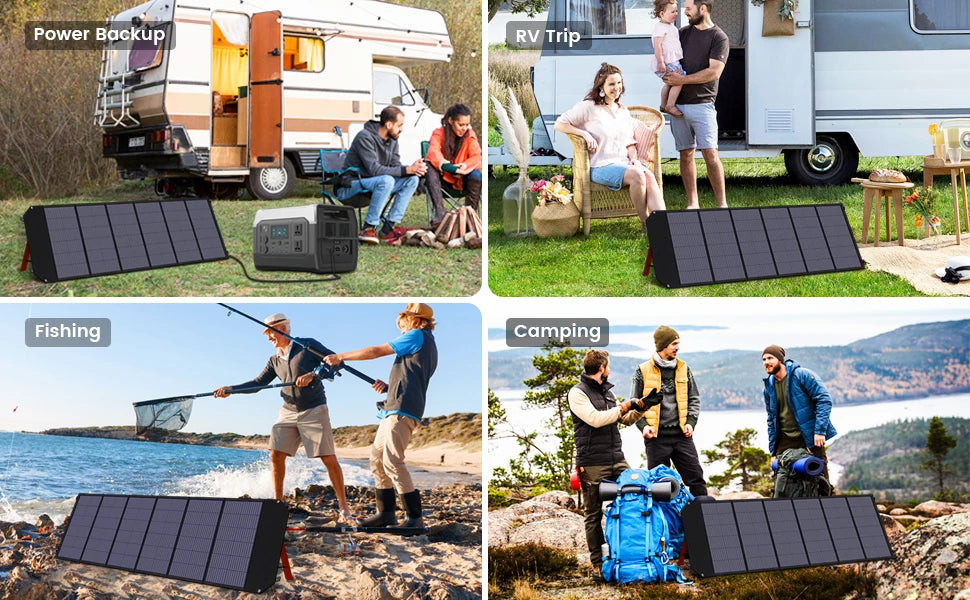 CTOLITY Portable Solar Panel Kit With MPPT 18V Foldable