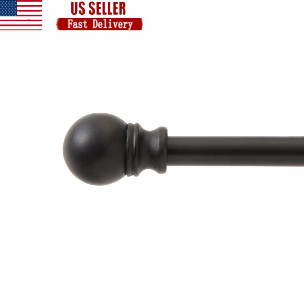 XMSJ Adjustable Curtain Rod Davenport Petite Cafe Decor