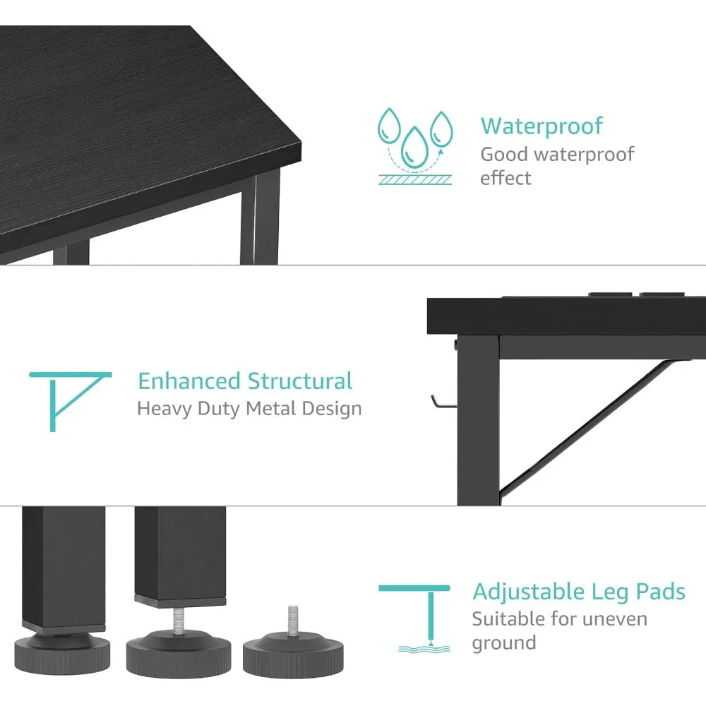 Hign Concerned Computer Desk With Power Outlet And Charging