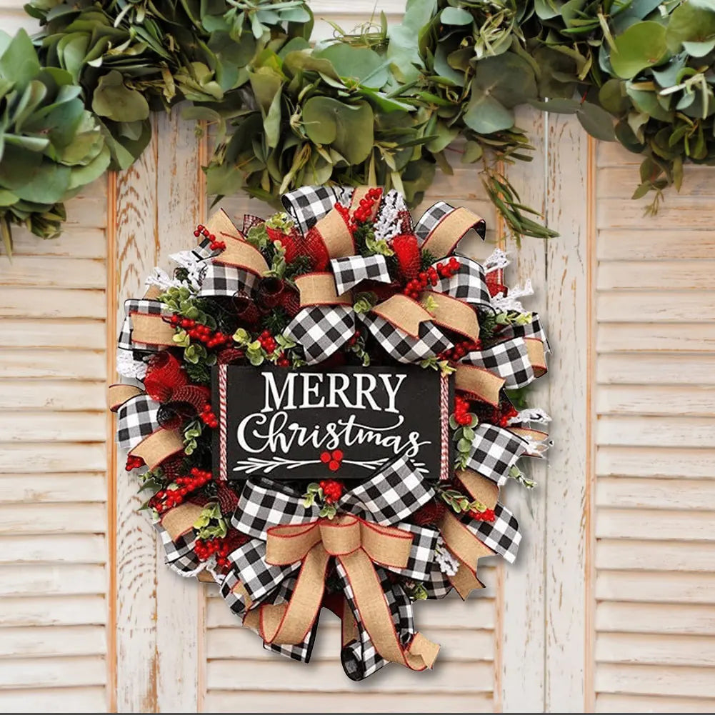 Shunmaii Christmas Wreath Decorative Holiday Festive Gift
