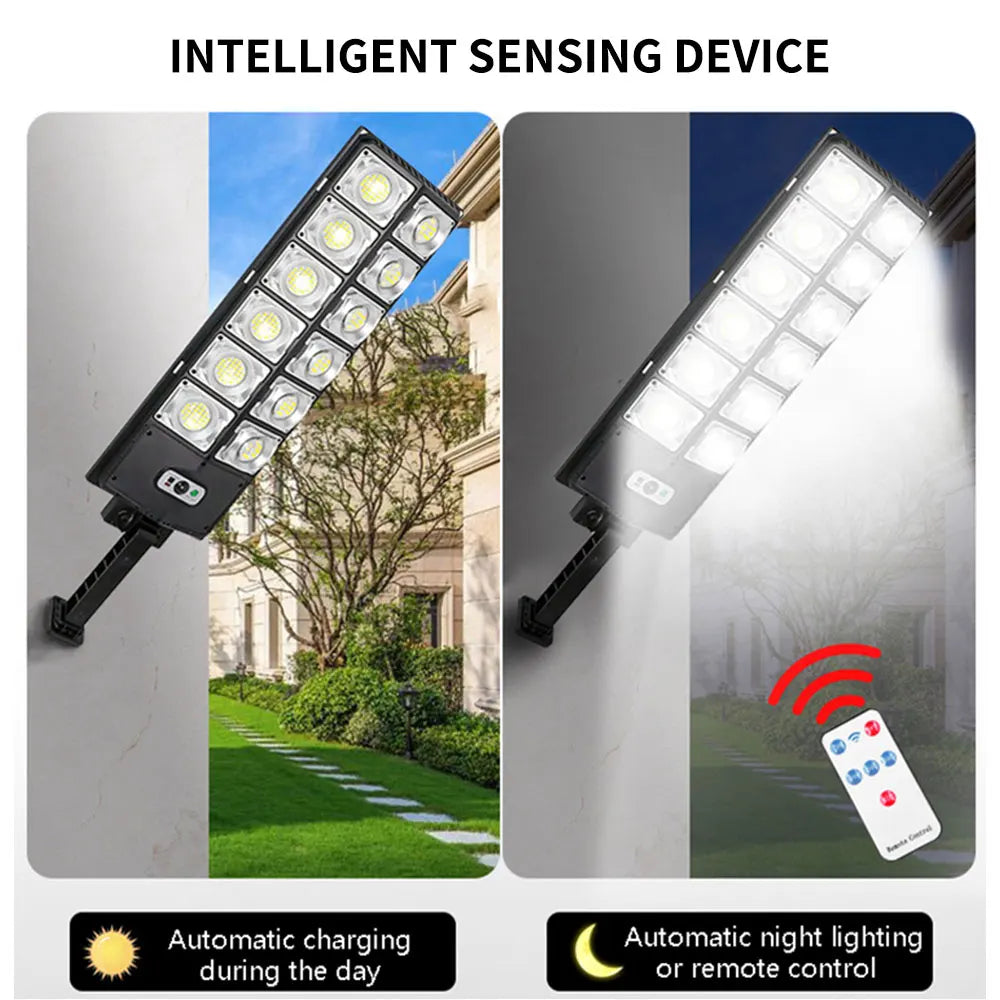 Solar Powered Street Lights With Motion Sensor Remote