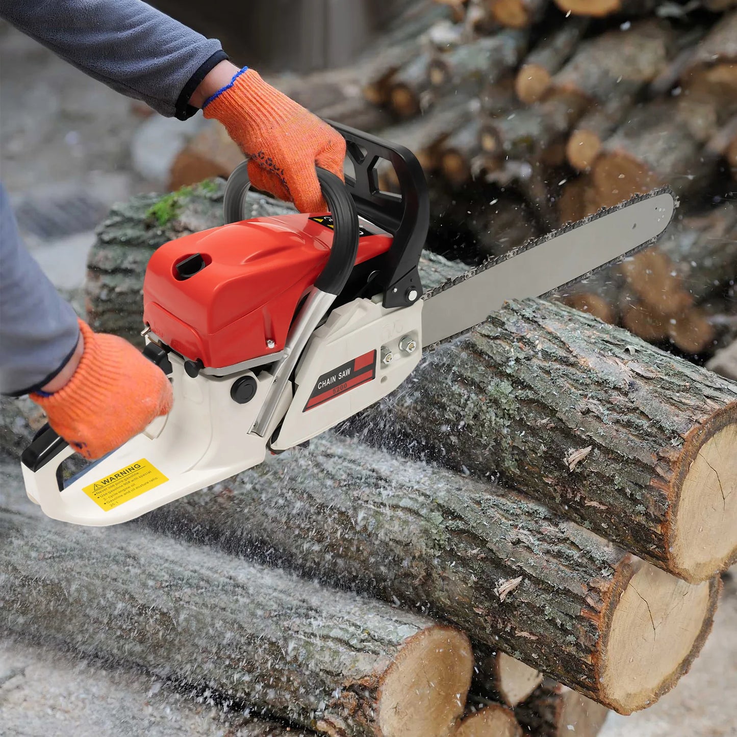 Hign-concerned 52cc Gasoline Chainsaw for Heavy Duty Cutting