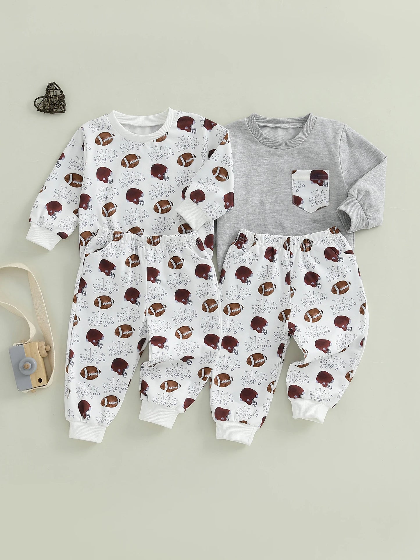 Baby Boy Camouflage Hooded Sweatshirt And Pants 2 Piece Set