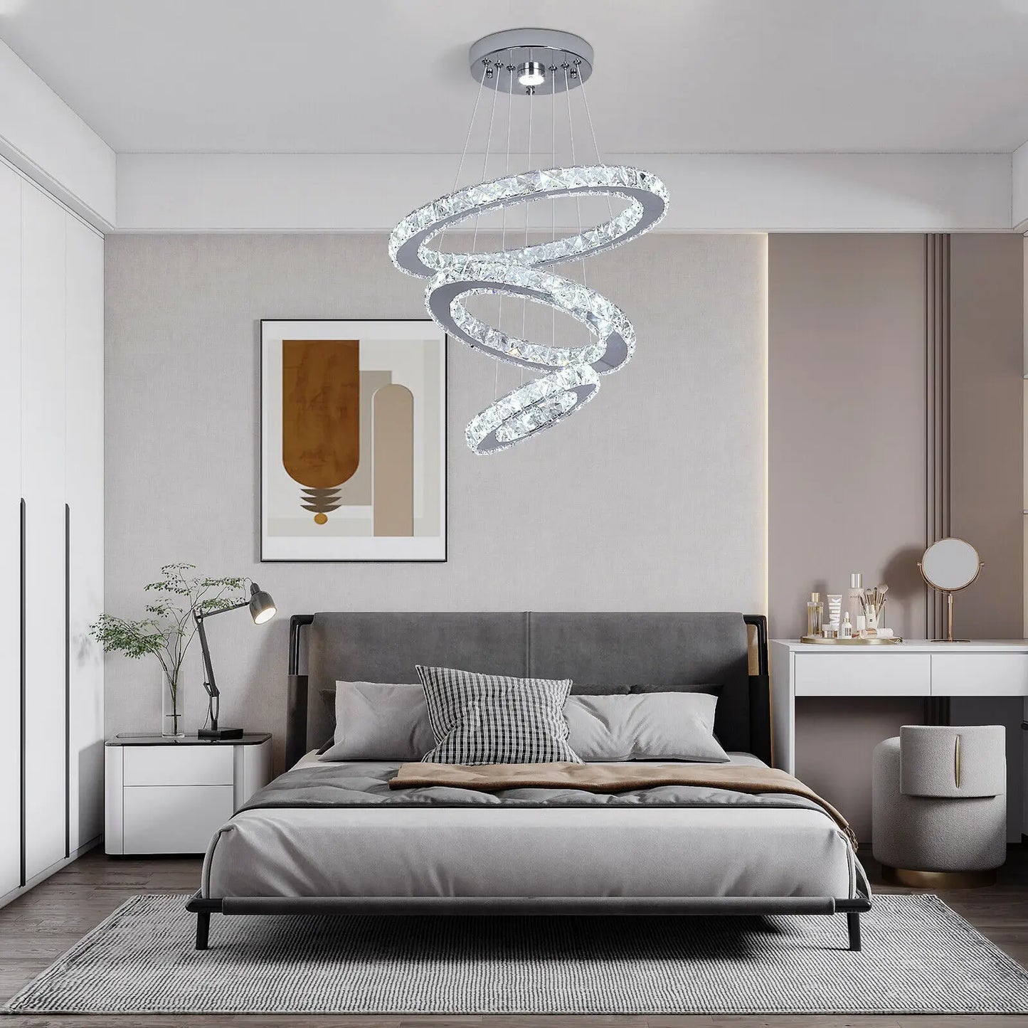 GreeLustr Crystal Chandeliers Luminaria Nordic Pendant Lamp