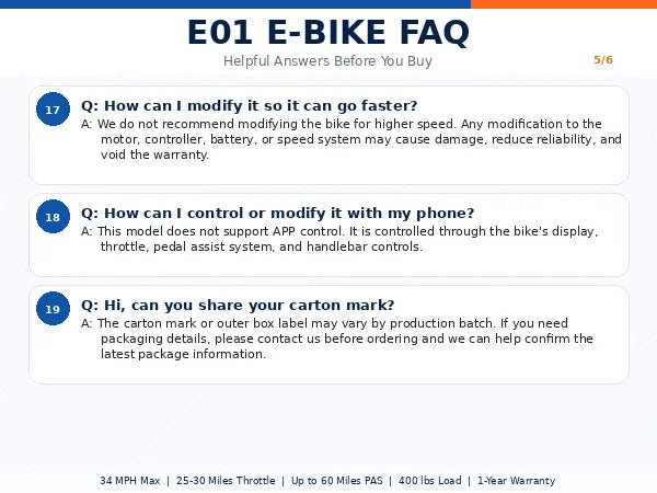 EOEOTWO 1500W Fat Tire Electric Bike For Adults 34MPH