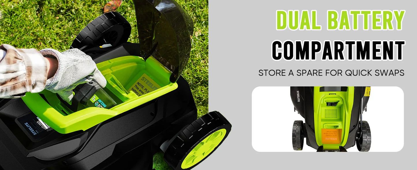 Deli 2in1 Cordless Electric Lawn Mower With 21V Battery