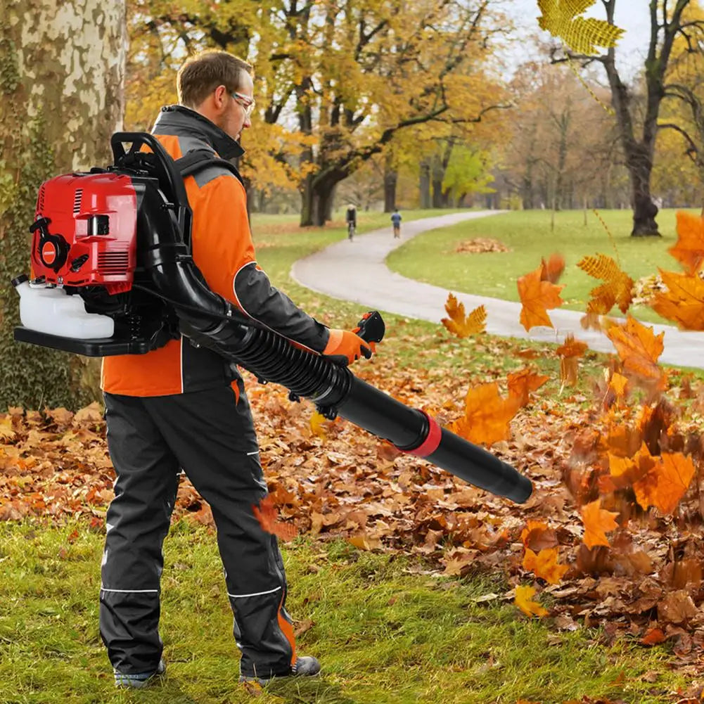 Micborve Backpack Leaf Blower 75.6CC 4 Stroke Gas 900CFM
