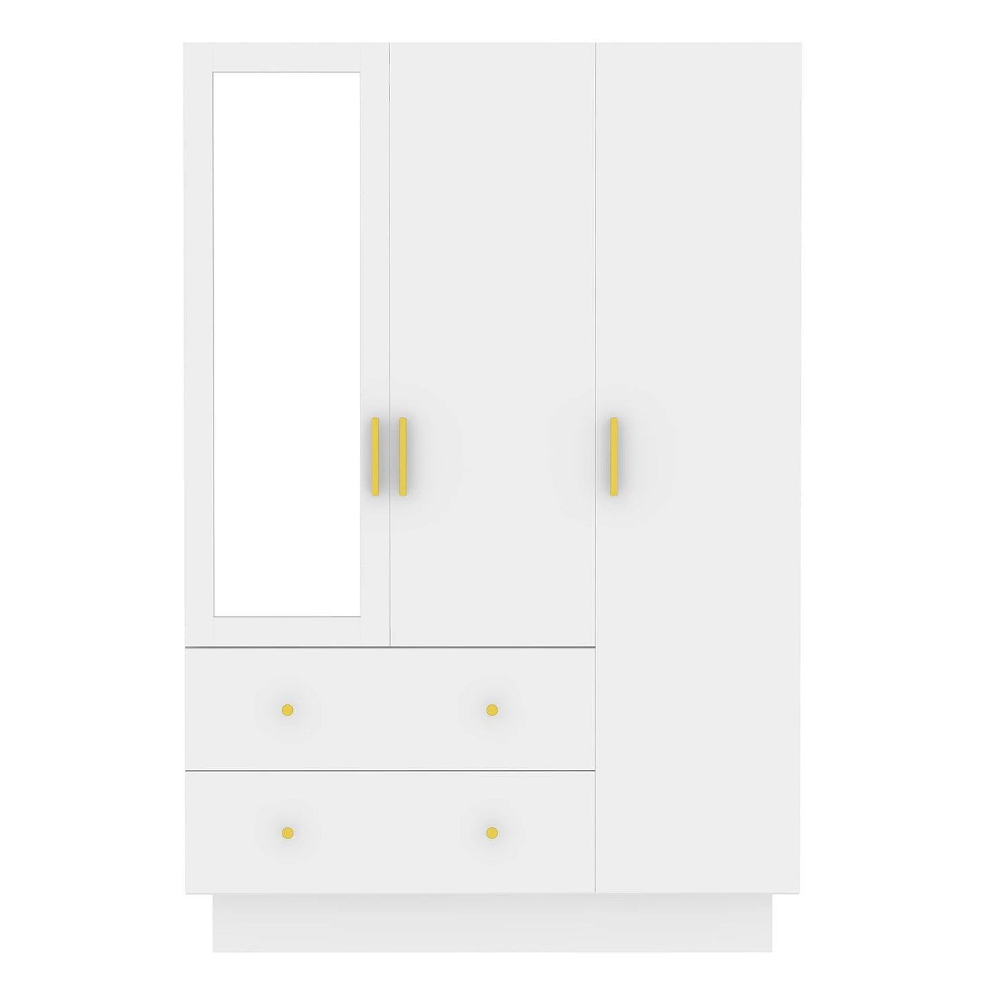 QiaoShiRen Modern Wooden Armoire Wardrobe With Hanging Rod