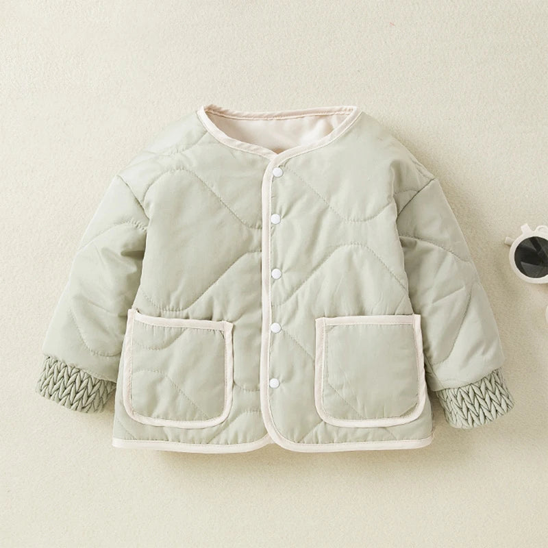 Guangdong Kids Quilted Puffer Jacket Hood Zipper Closure