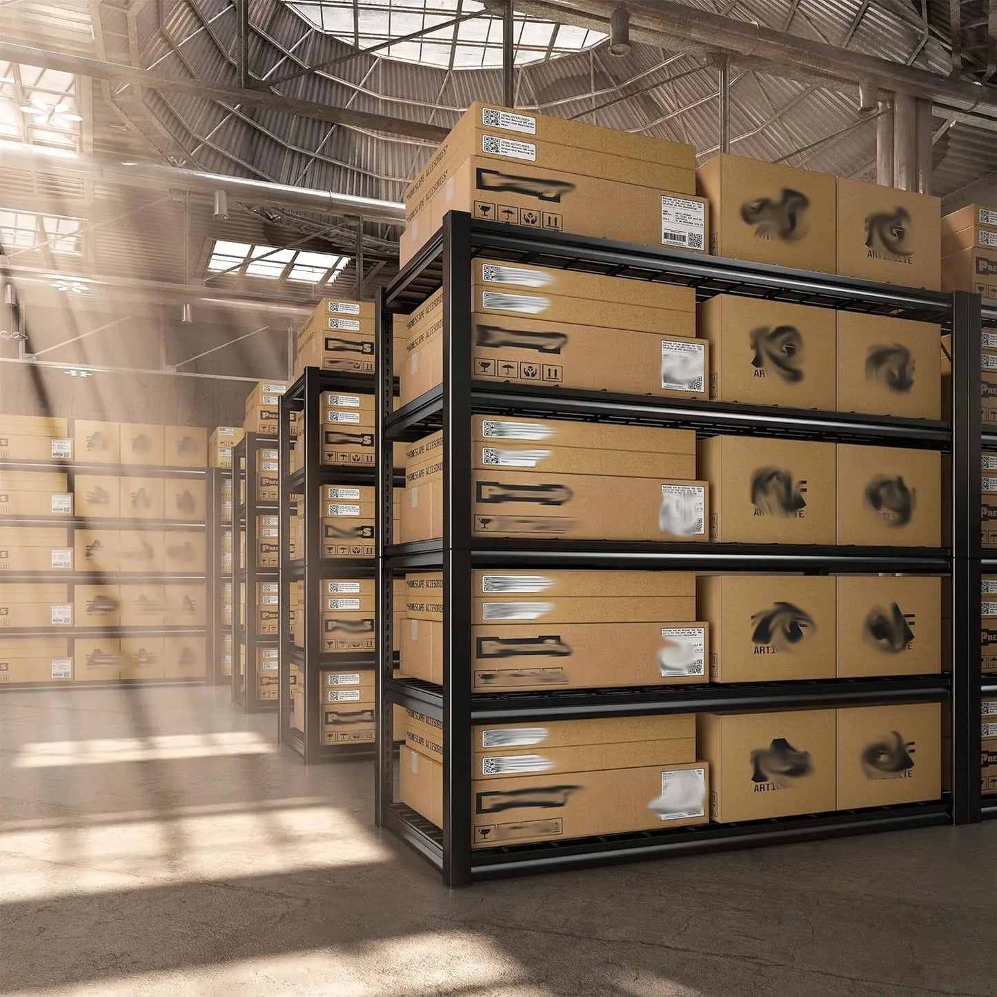 Heavy Duty 5 Tier Adjustable Metal Shelving Unit