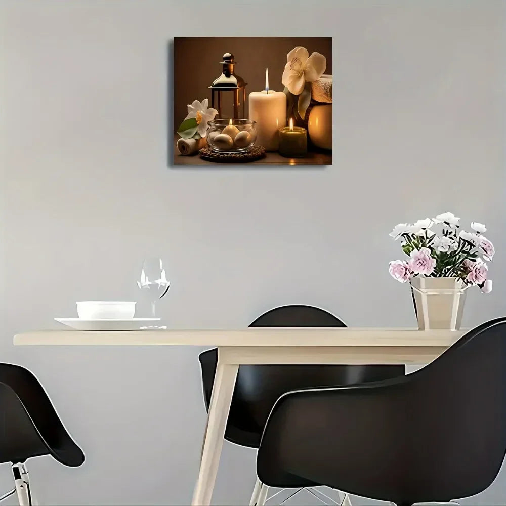 Hign-concerned Wooden Frame Mural Art Home Decor Orchid