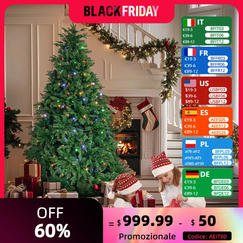 Redlife Christmas Tree with 23 LED Lights Metal Stand