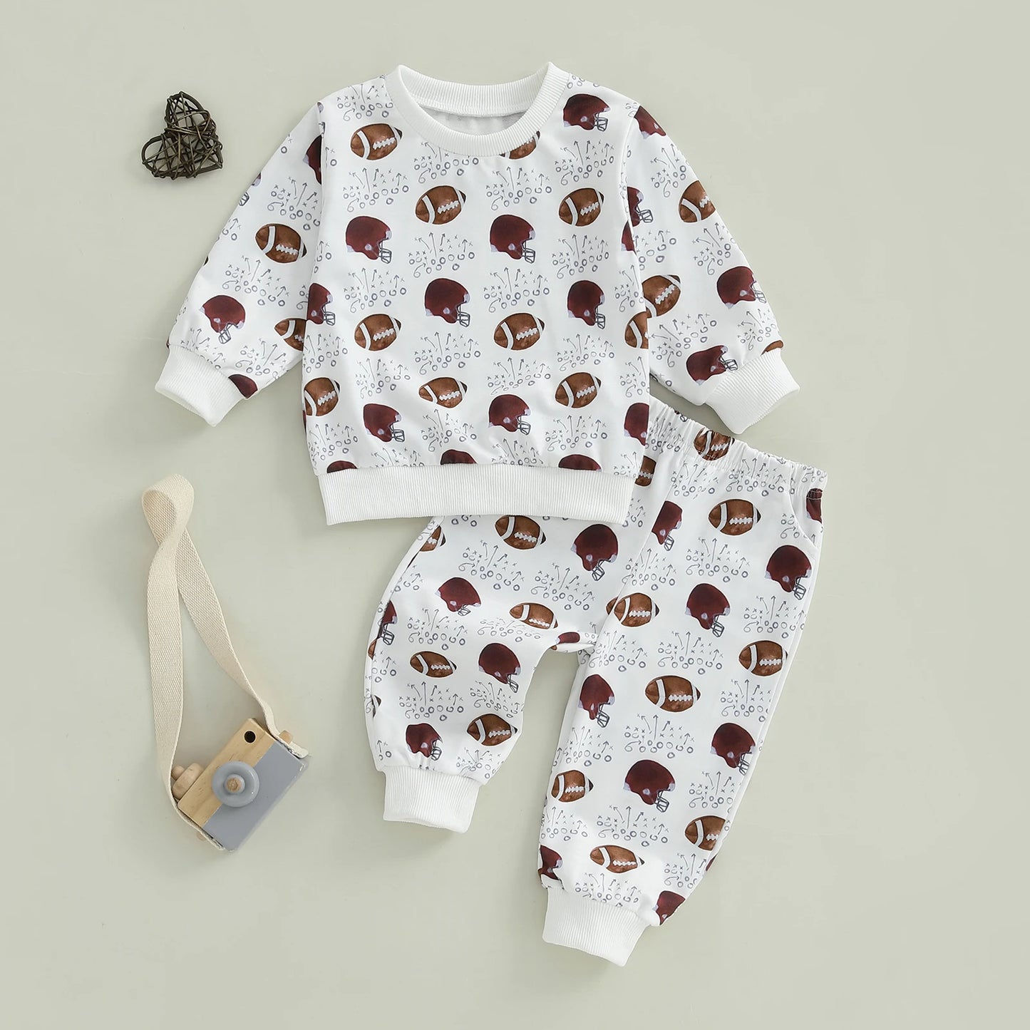 Baby Boy Camouflage Hooded Sweatshirt And Pants 2 Piece Set