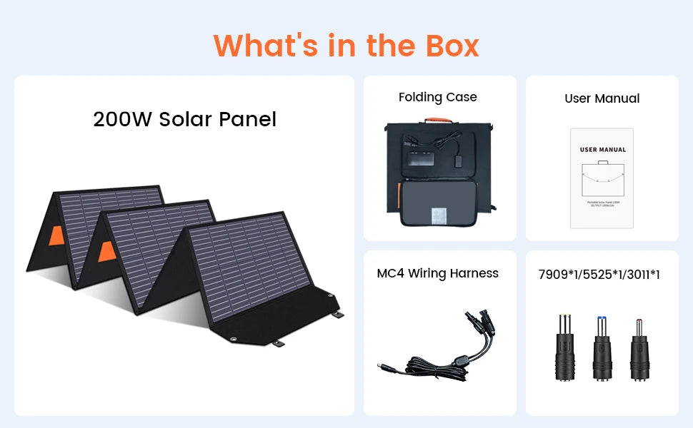 CTOLITY Portable Solar Panel Kit With MPPT 18V Foldable
