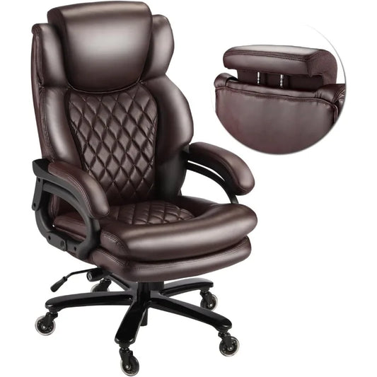 500lbs Heavy Duty Big Tall Office Chair 360 Swivel Desk
