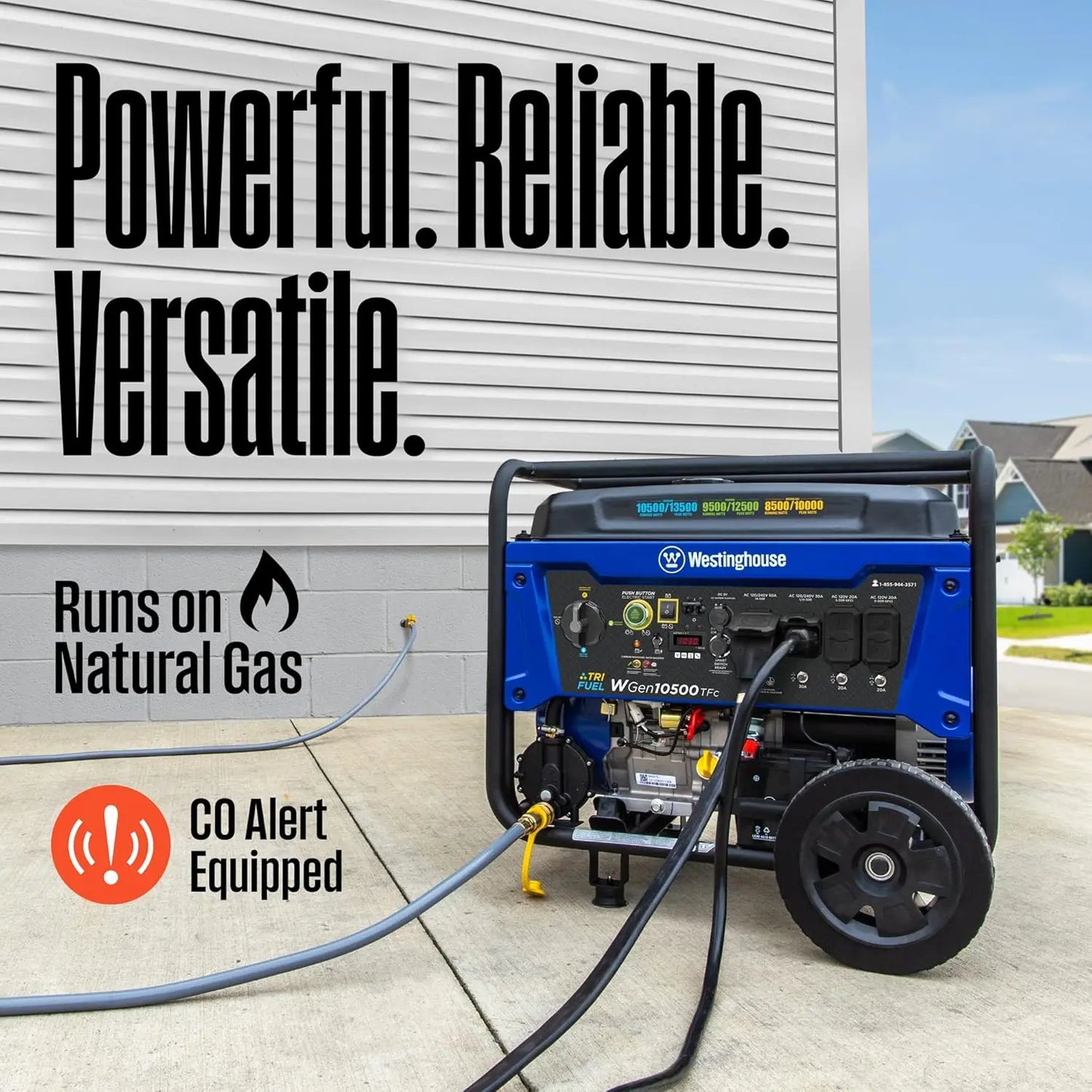 Hign-concerned 13500 Peak Watt Tri Fuel Portable Generator
