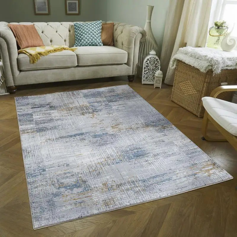 Hign Concerned Chemical Nova Striped Acrylic Multi Area Rug