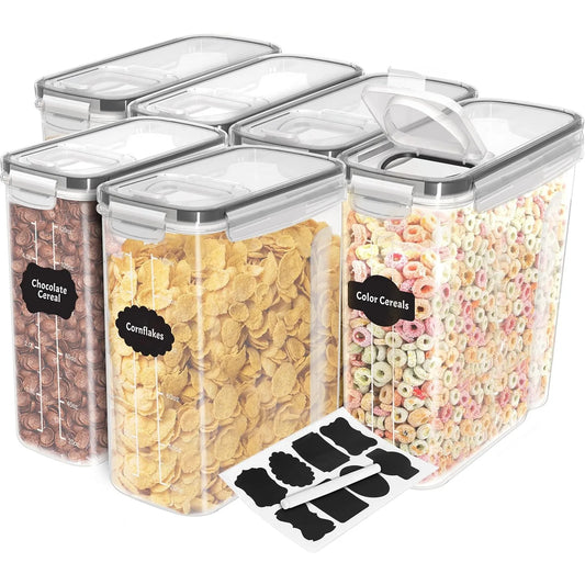 Hign-concerned Cereal Storage Containers Airtight Set of 6