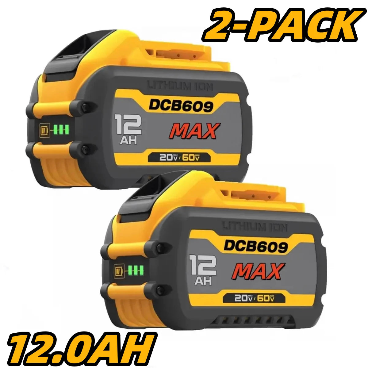 Blawhi 12000mAh Dewalt FlexVolt Battery Pack DCB609 DCB606 DCB612