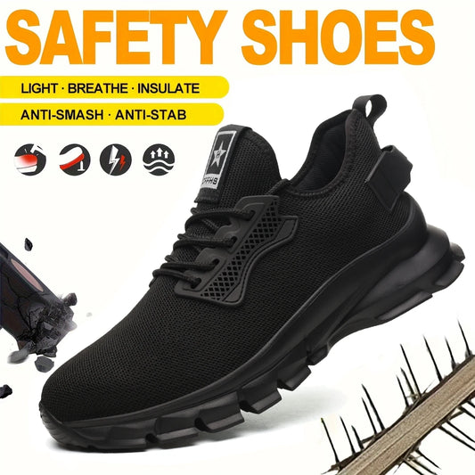 Soft Sole Safety Shoes Breathable Anti Smash Puncture