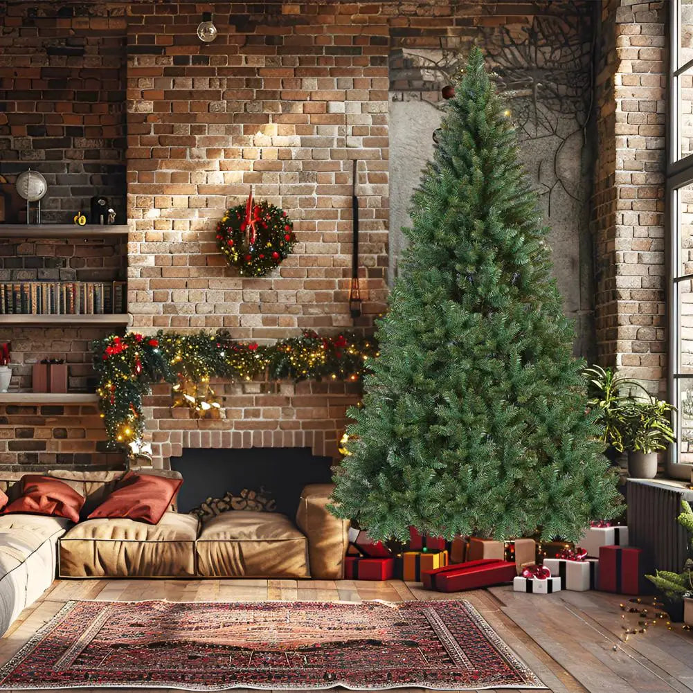 Christmas Pencil Tree With Iron Base Thick Branch Tips