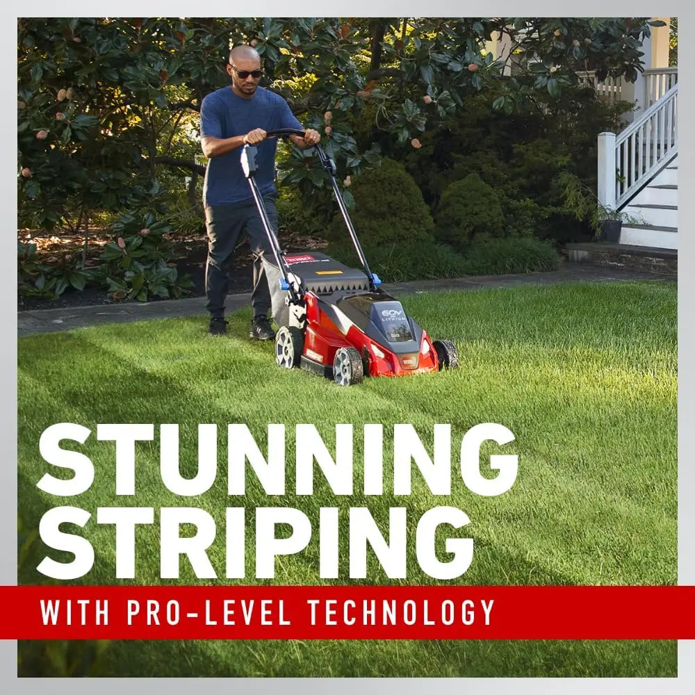 60V Cordless Lawn Mower Lightweight For Easy Push Mowing