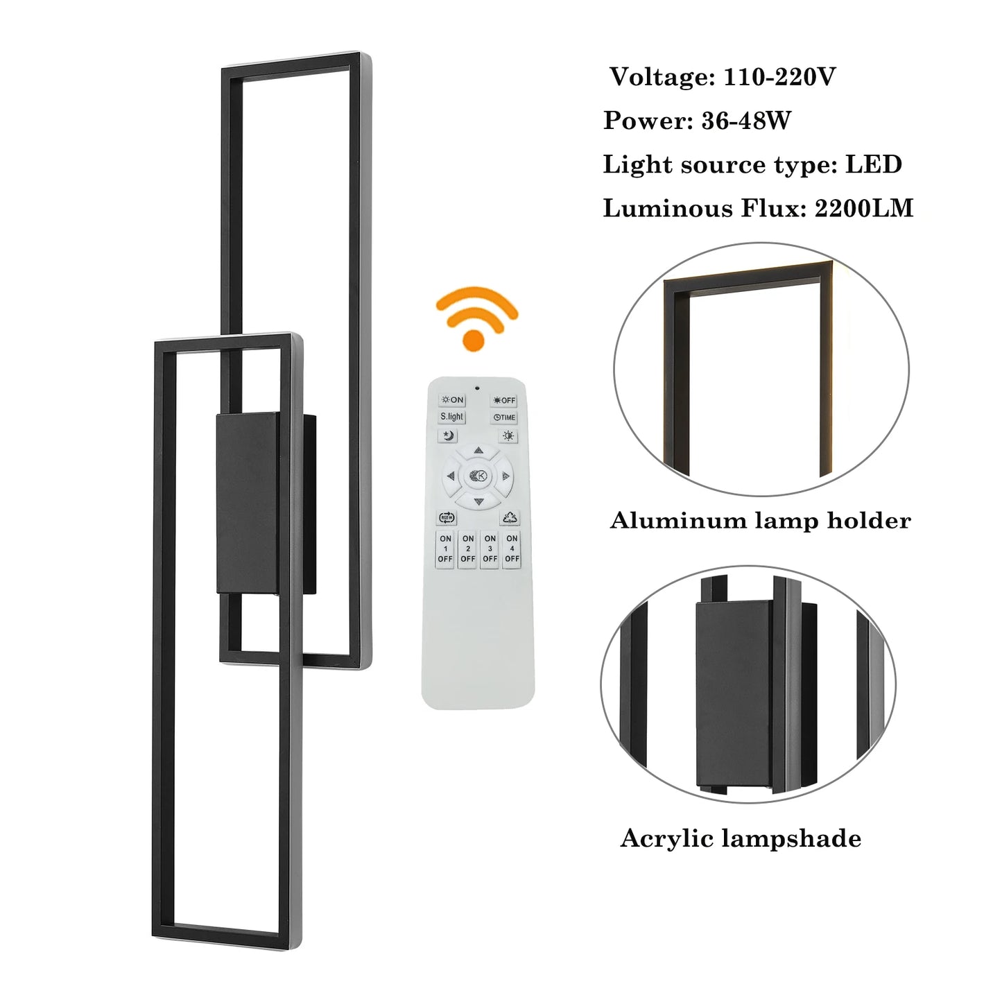 Modern Wall Light With Adjustable Color Temperature