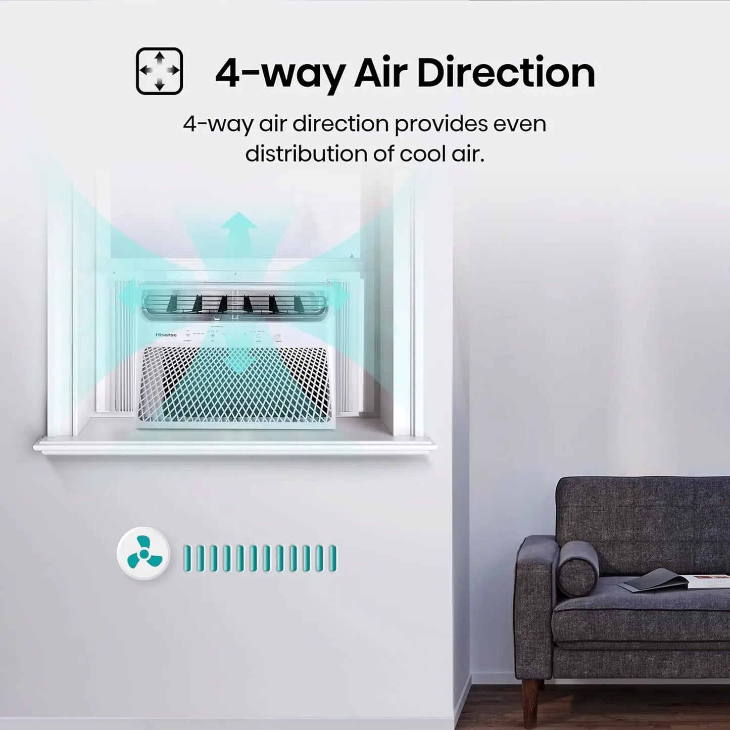 XMSJ 14000 BTU Smart Window Air Conditioner With 3 Modes