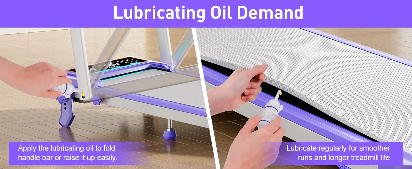 Folding Treadmill With Incline And RGB Lights Dual Screen