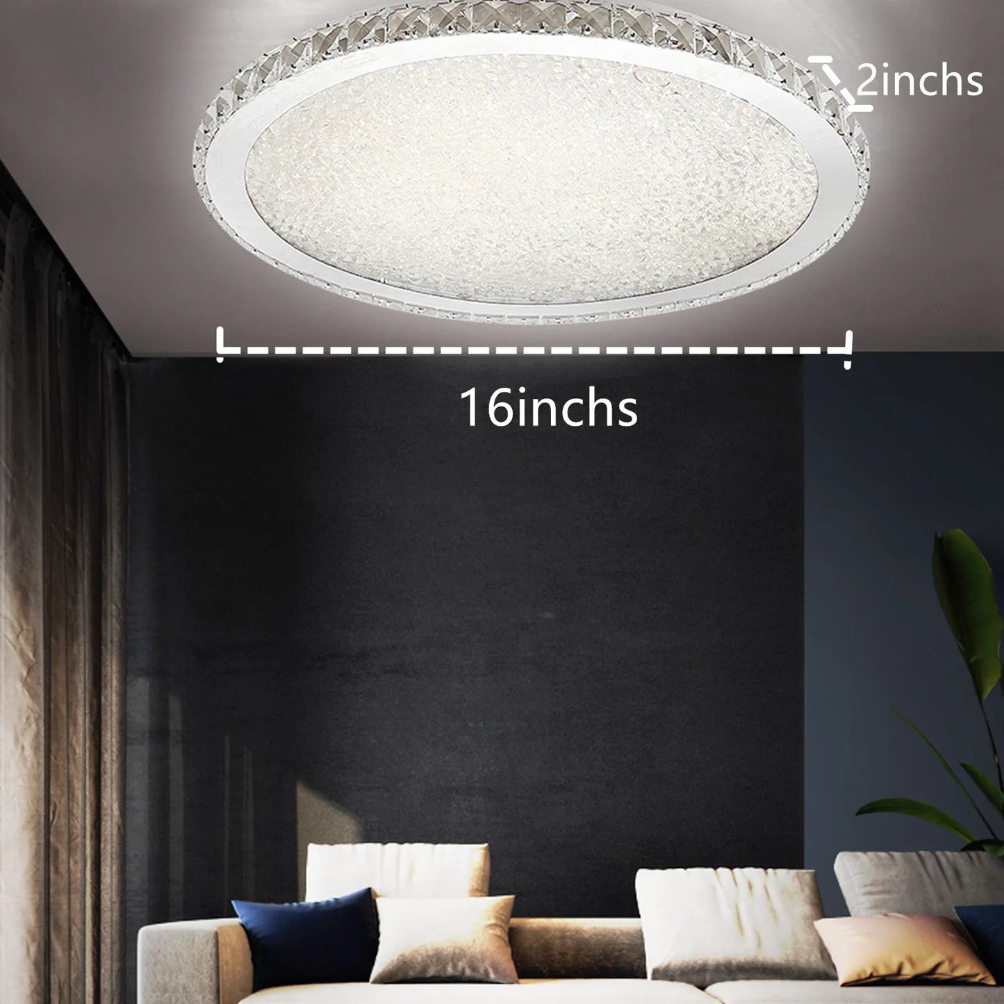 LOYALHEARTD Modern Crystal Ceiling LED Light Pendant
