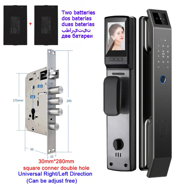 YKESDL 3D Face ID Door Lock With Camera Fingerprint