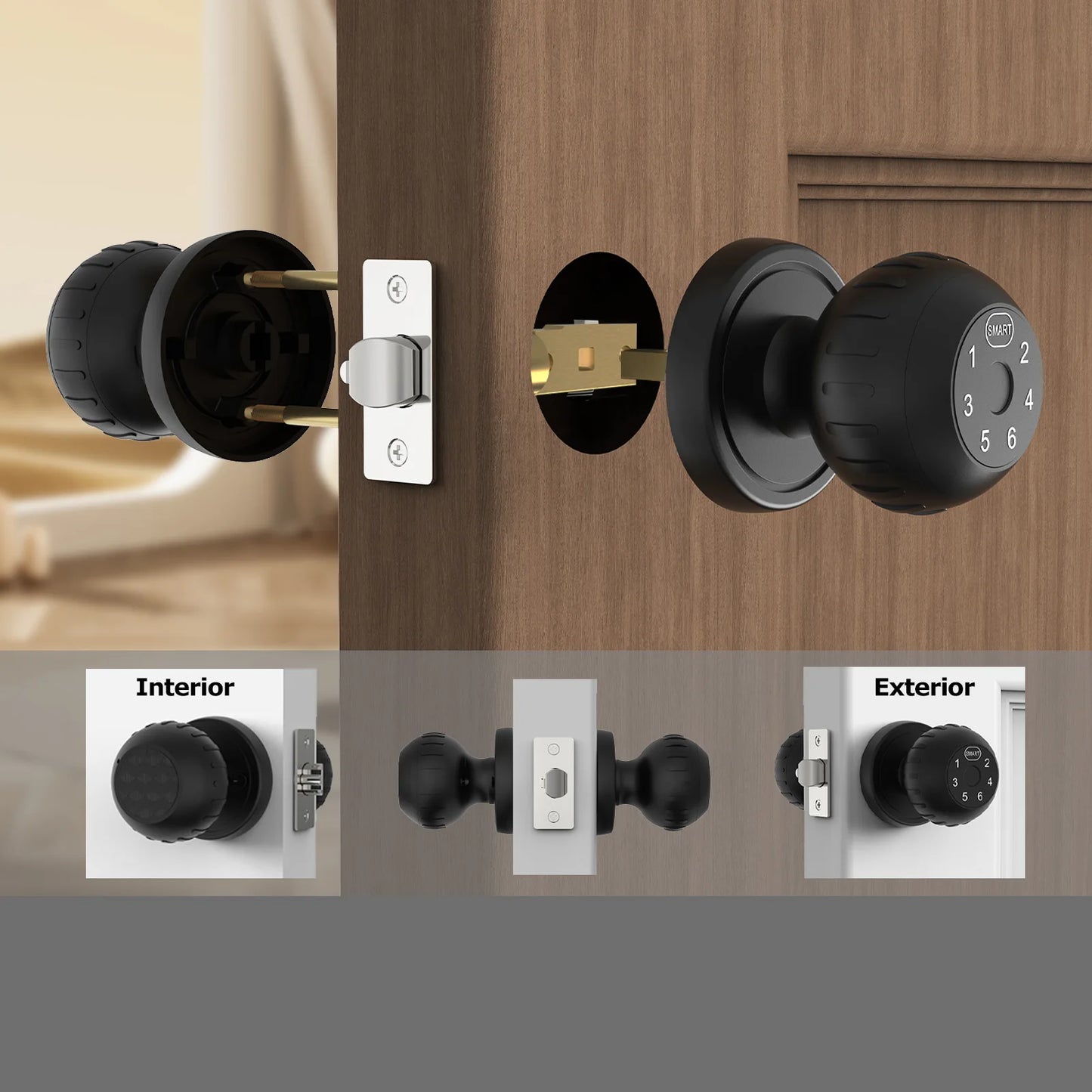 Viladepot Biometric Smart Lock With App Control And Keypad